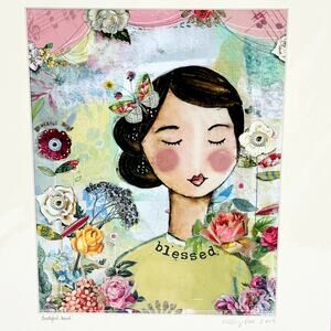 KELLY RAE ROBERTS Original Matted Print - Blessed 2019 14" x 11" Sealed New